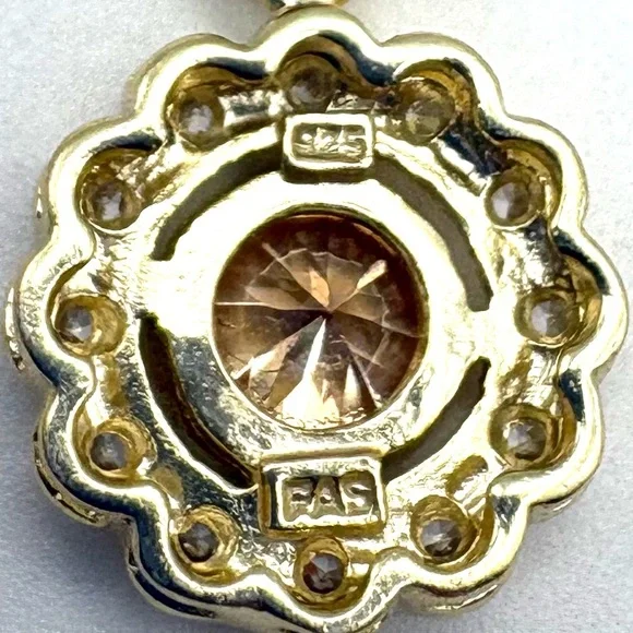 New Gold Over Sterling Silver Muti-Tier Earrings Purchased from Freida Rothman - Picture 6 of 6